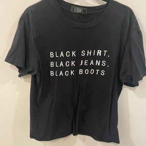 CHIC INC Black Tee shirt
